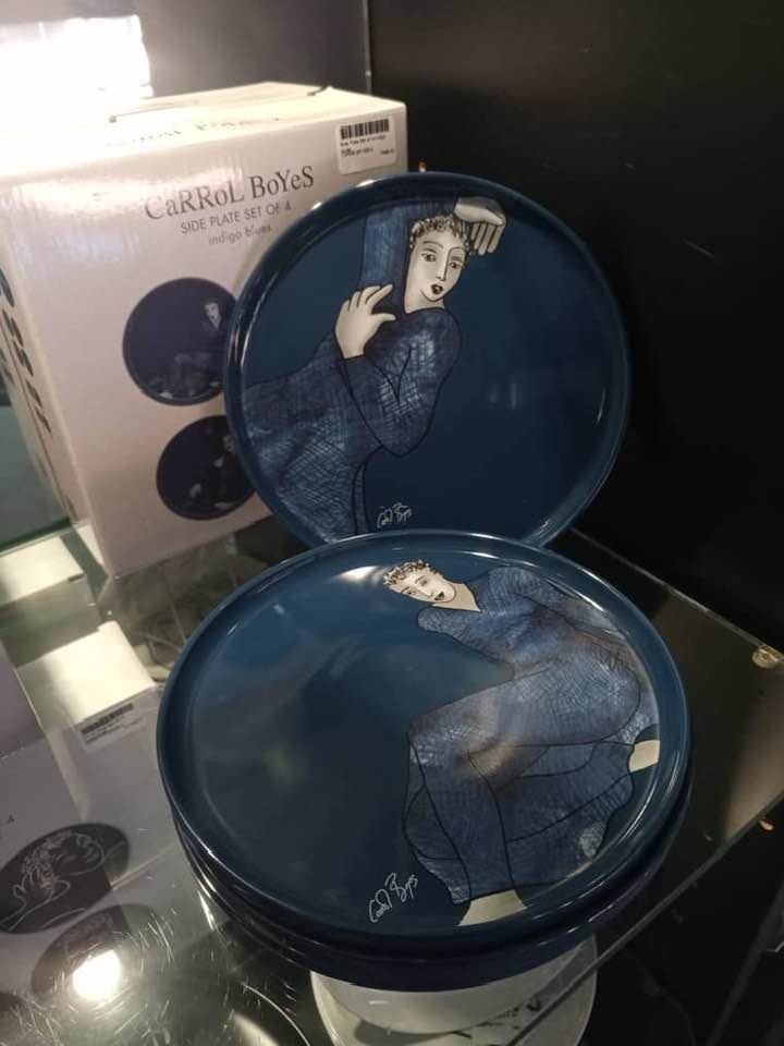 Carrol Boyes indigo blue artistic side plates