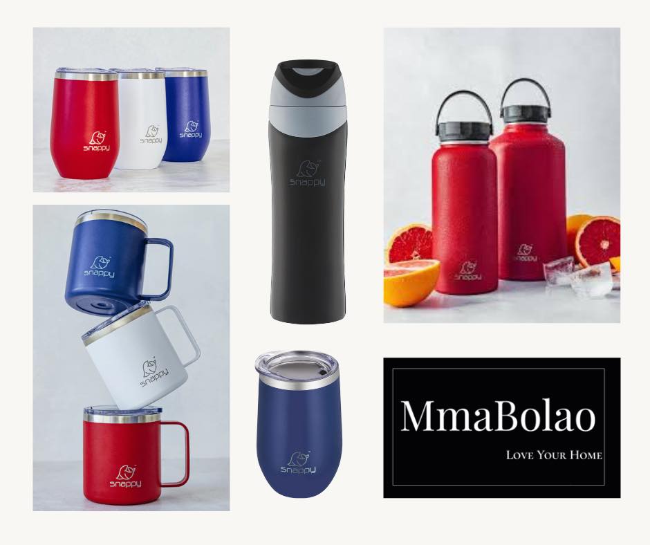 Snappy brand tumblers, mugs and water bottles